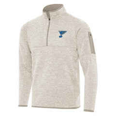 St. Louis Blues Antigua Fortune Quarter-Zip Pullover Jacket