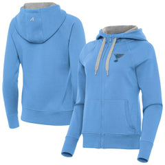 St. Louis Blues Antigua Women's Victory Full-Zip Hoodie