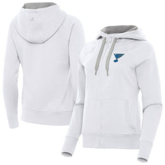 St. Louis Blues Antigua Women's Victory Full-Zip Hoodie