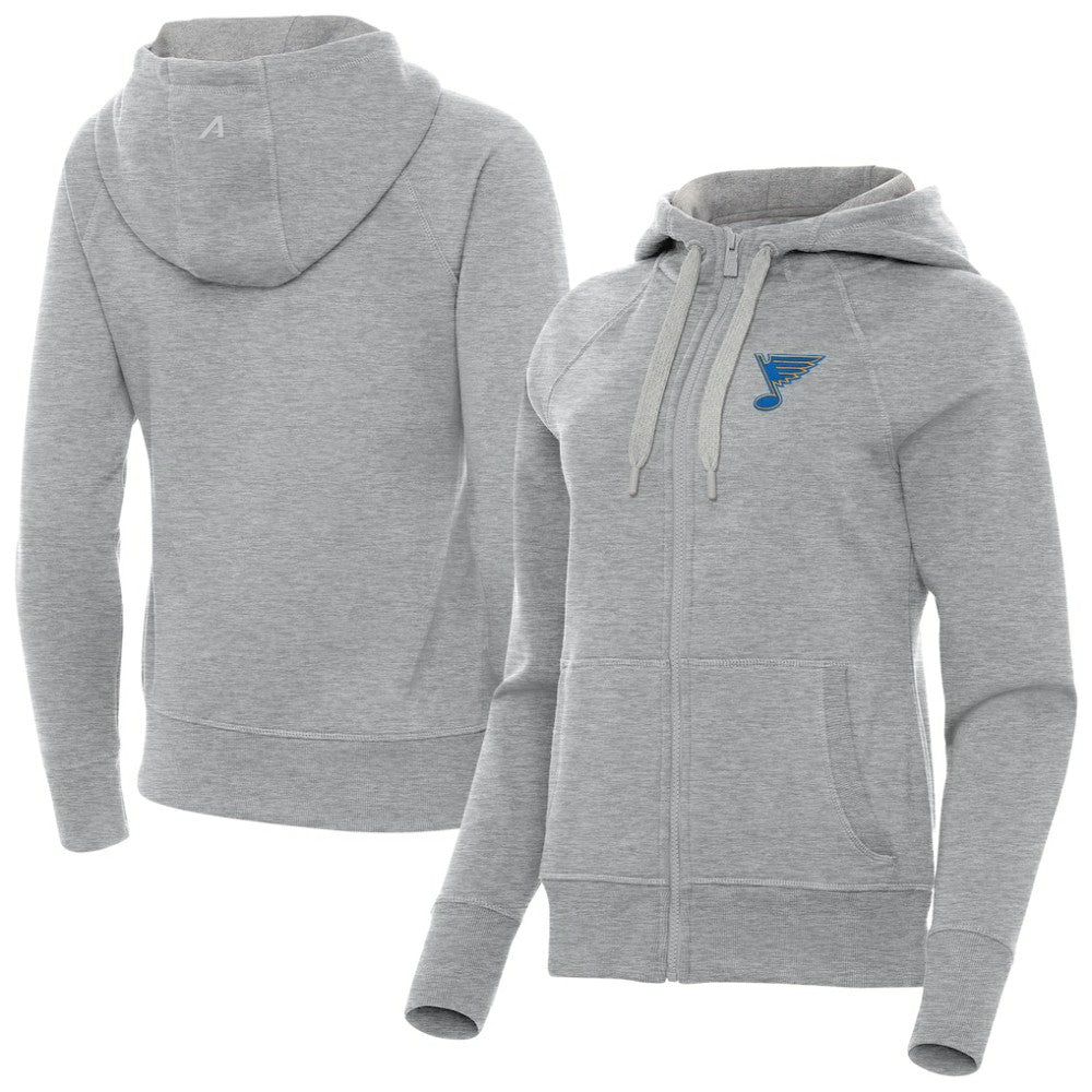 St. Louis Blues Antigua Women's Victory Full-Zip Hoodie