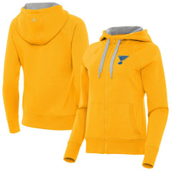 St. Louis Blues Antigua Women's Victory Full-Zip Hoodie
