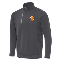 Boston Bruins Antigua Generation Quarter-Zip Pullover Top