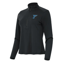 St. Louis Blues Antigua Women's Tribute Half-Zip Pullover