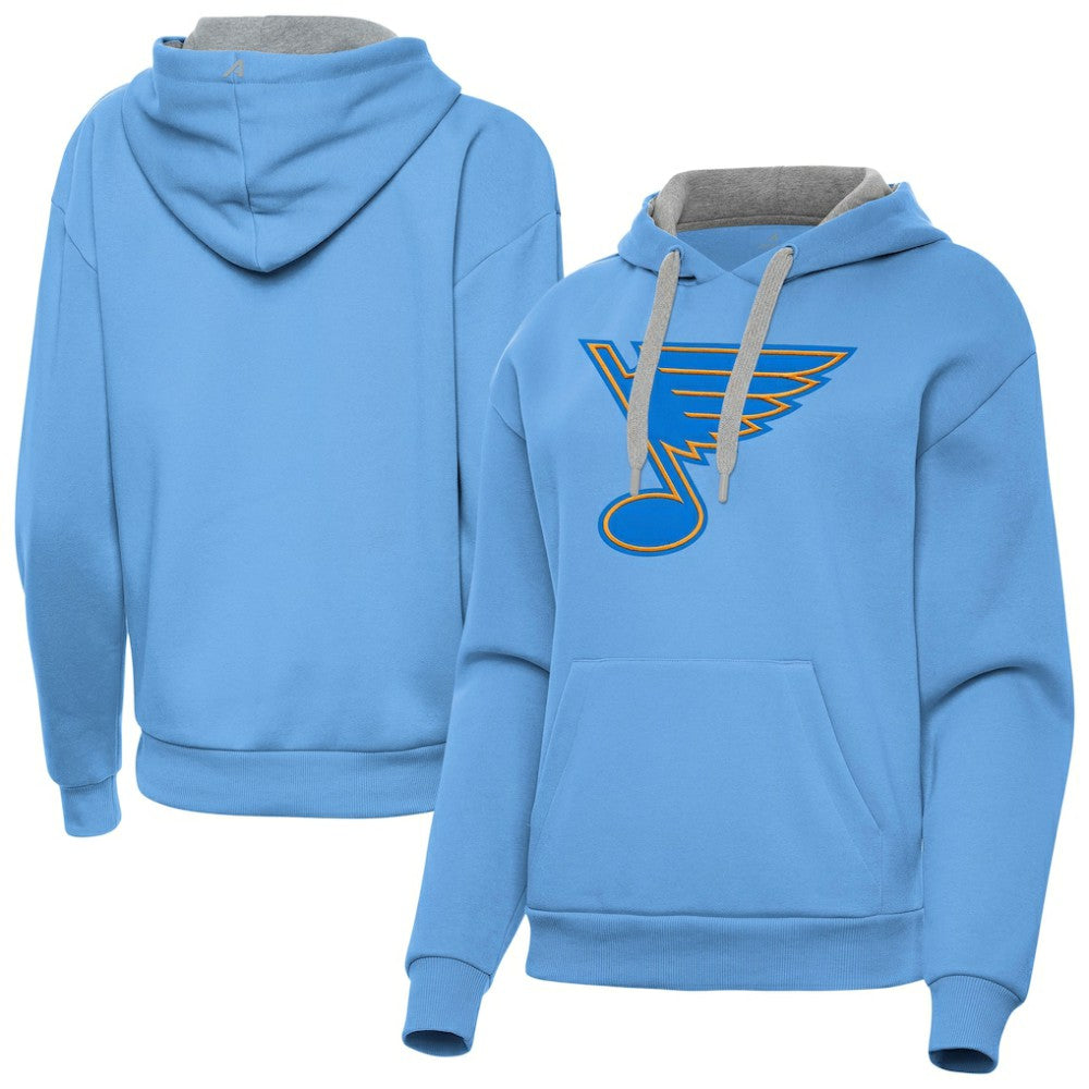 St. Louis Blues Antigua Women's Victory Pullover Hoodie