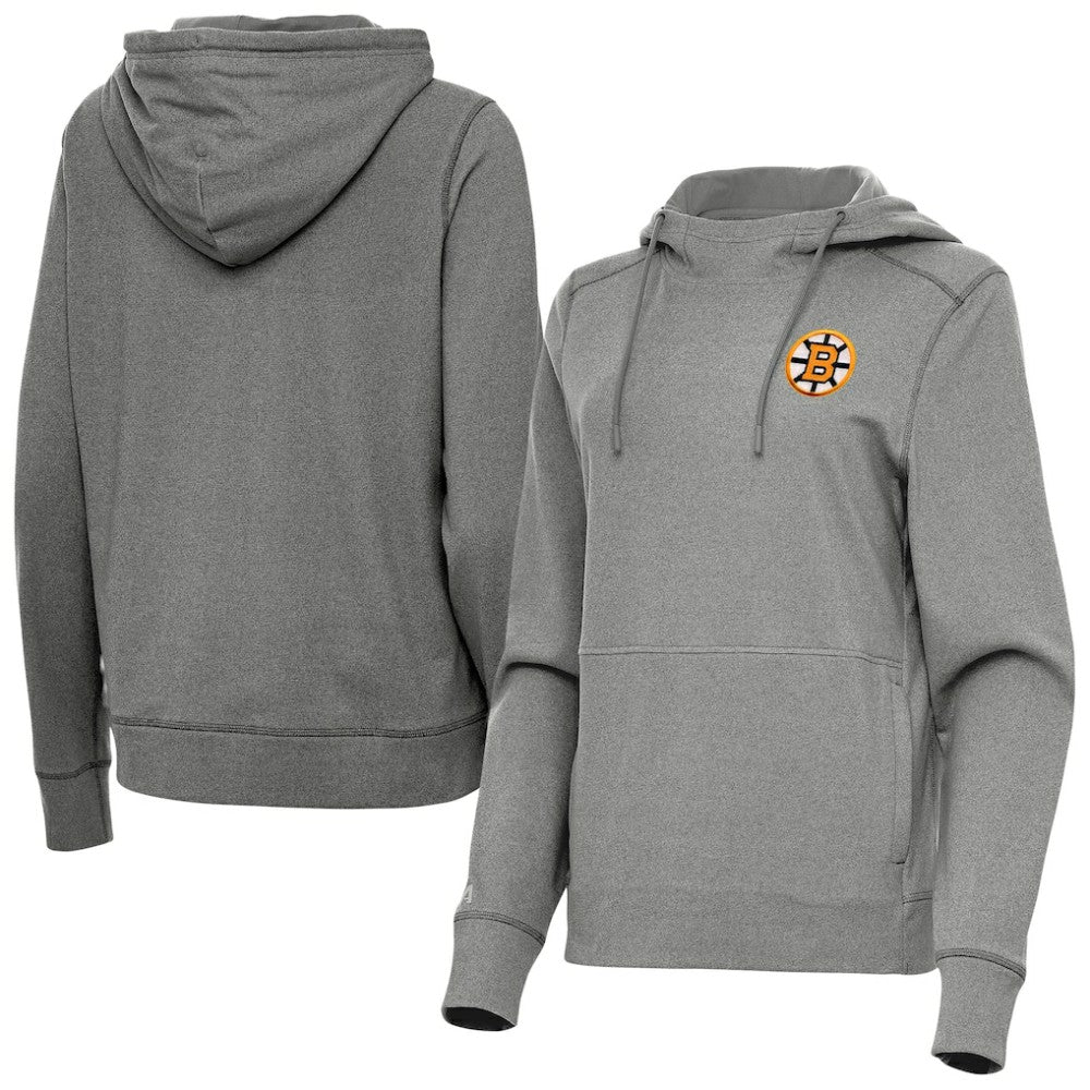 Boston Bruins Antigua Women's Justice Pullover Hoodie