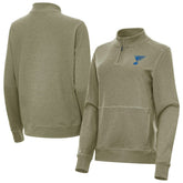 St. Louis Blues Antigua Women's Crush Quarter-Zip Pullover