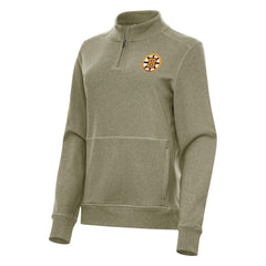 Boston Bruins Antigua Women's Crush Quarter-Zip Pullover