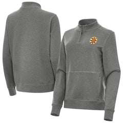 Boston Bruins Antigua Women's Crush Quarter-Zip Pullover