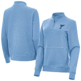 St. Louis Blues Antigua Women's Crush Quarter-Zip Pullover