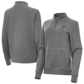 St. Louis Blues Antigua Women's Crush Quarter-Zip Pullover