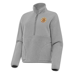 Boston Bruins Antigua Women's Figure Half-Zip Pullover