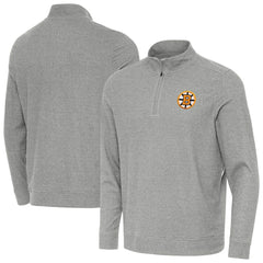 Boston Bruins Antigua Subtle Quarter-Zip Sweatshirt