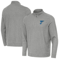 St. Louis Blues Antigua Subtle Quarter-Zip Sweatshirt