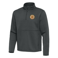 Boston Bruins Antigua Twist Quarter-Zip Pullover Jacket