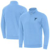 St. Louis Blues Antigua Victory Quarter-Zip Pullover Top