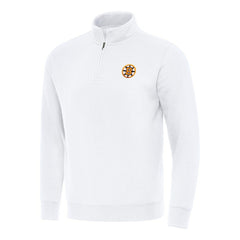 Boston Bruins Antigua Victory Quarter-Zip Pullover Top