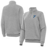 St. Louis Blues Antigua Women's Victory Quarter-Zip Pullover Top