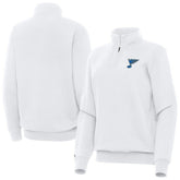 St. Louis Blues Antigua Women's Victory Quarter-Zip Pullover Top