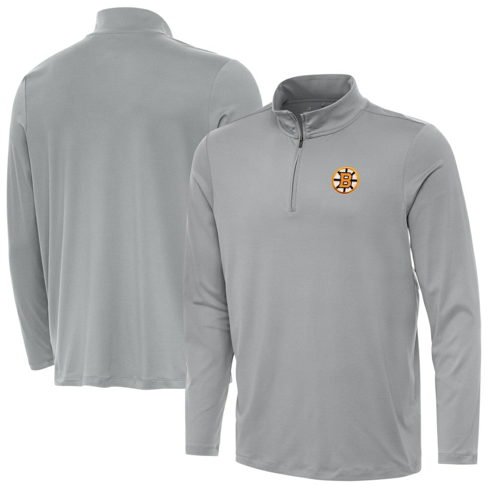 Boston Bruins Antigua Reprocess Quarter-Zip Pullover