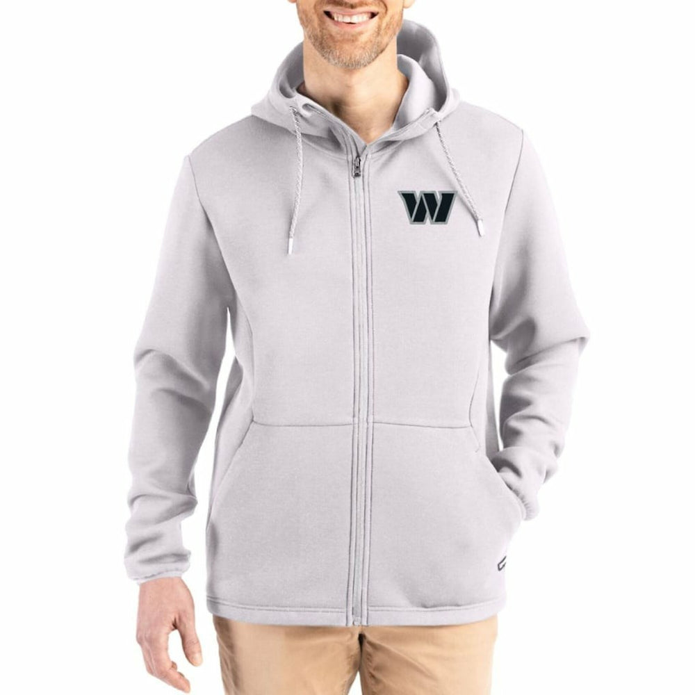 NFL Washington Commanders Cutter & Buck Roam Epic Comfort Recycled Full-Zip Hoodie Jacket