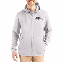 NFL Baltimore Ravens Cutter & Buck Roam Epic Comfort Recycled Full-Zip Hoodie Jacket
