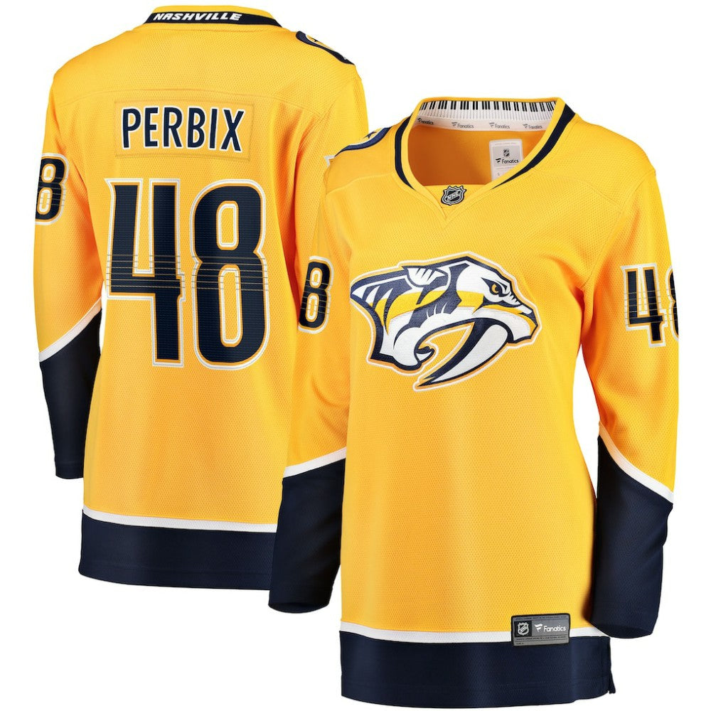 Nick Perbix Nashville Predators Fanatics Women's Home Breakaway Jersey