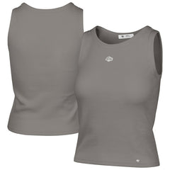 Los Angeles Lakers '47 Women's Cropped Skyhook Baby Rib Tank - Gray | 47 brand shop