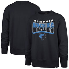 Memphis Grizzlies '47 Unisex Brush By Headline Crewneck Sweatshirt - Navy | 47 brand sale