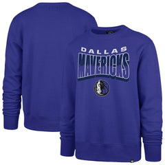 Dallas Mavericks '47 Unisex Brush By Headline Crewneck Sweatshirt sale - Blue | 47 brand on sale