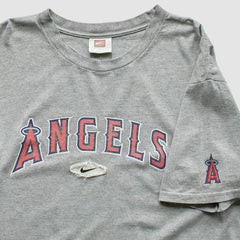 Los Angeles Angels 2000s T-Shirt - Gray Vintage | Nike