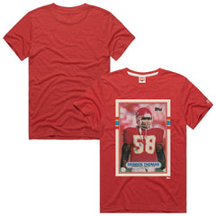 NFL Kansas City Chiefs Derrick Thomas Homage Unisex NFL Topps Trading Card Tri-Blend T-Shirt