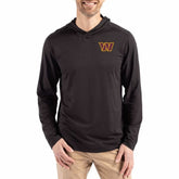 NFL Washington Commanders Cutter & Buck Coastline Epic Comfort Eco Recycled Long Sleeve Hoodie T-Shirt