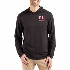 NFL New York Giants Cutter & Buck Throwback Logo Coastline Epic Comfort Eco Recycled Long Sleeve Hoodie T-Shirt