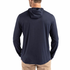 NFL Seattle Seahawks Cutter & Buck Coastline Epic Comfort Eco Recycled Long Sleeve Hoodie T-Shirt