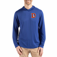 NFL Denver Broncos Cutter & Buck Coastline Epic Comfort Eco Recycled Long Sleeve Hoodie T-Shirt