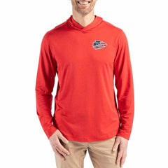 NFL Kansas City Chiefs Cutter & Buck Americana Coastline Epic Comfort Eco Recycled Long Sleeve Hoodie T-Shirt