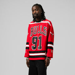 Dennis Rodman Chicago Bulls Unisex Maxxed Out Fashion Hockey Jersey sale - Red | Mitchell & Ness outlet