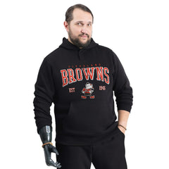 NFL Cleveland Browns G-III Sports by Carl Banks Adaptive Team Spirit Graphic Fleece Pullover Hoodie