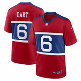 NFL New York Giants Jaxson Dart Alternate Century Red Game Jersey