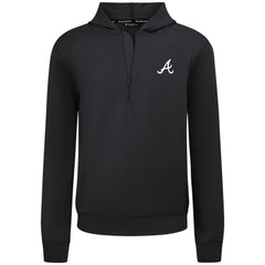 Atlanta Braves Levelwear Technic Insignia Quarter-Zip Hoodie - Black