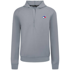 Toronto Blue Jays Levelwear Technic Insignia Quarter-Zip Hoodie - Gray