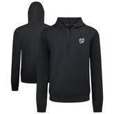 Washington Nationals Levelwear Technic Insignia Quarter-Zip Hoodie - Black