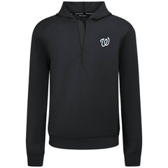 Washington Nationals Levelwear Technic Insignia Quarter-Zip Hoodie - Black