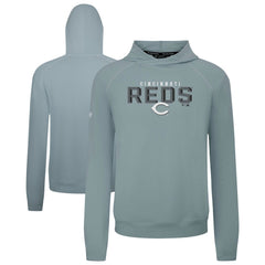 Cincinnati Reds Levelwear Mandate Carve Tri-Blend Hoodie - Gray