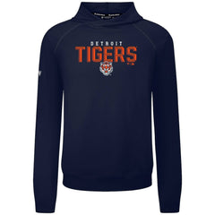 Detroit Tigers Levelwear Mandate Carve Tri-Blend Hoodie - Navy