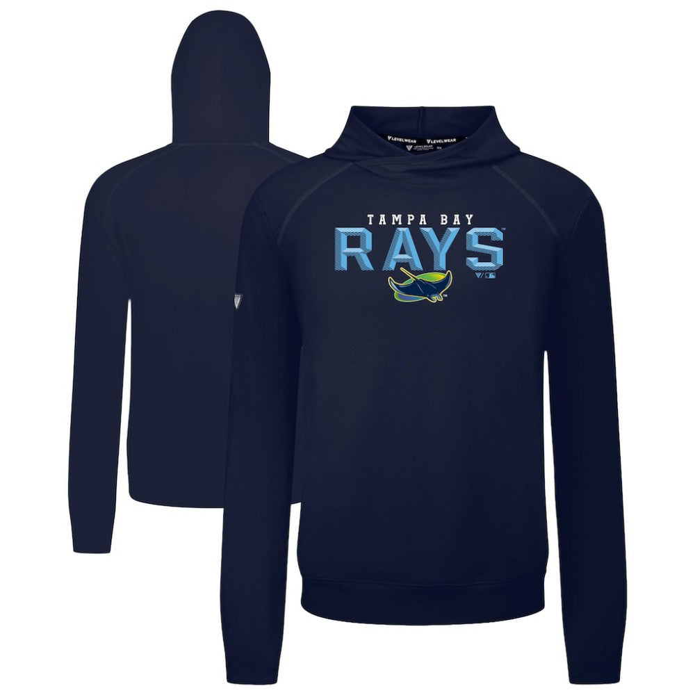 Tampa Bay Rays Levelwear Mandate Carve Tri-Blend Hoodie - Navy