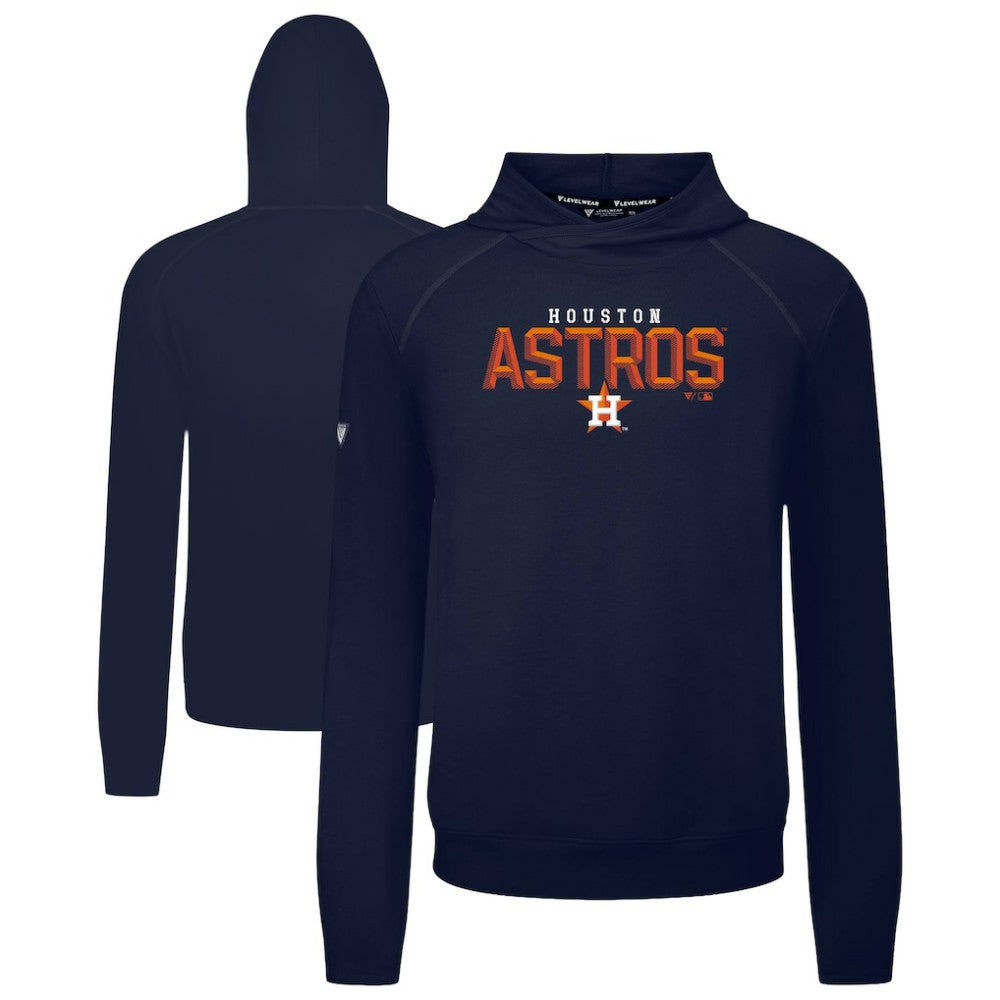 Houston Astros Levelwear Mandate Carve Tri-Blend Hoodie - Navy