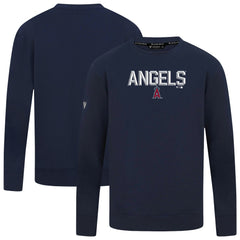 Los Angeles Angels Levelwear Mandate Carve Tri-Blend Sweatshirt - Navy