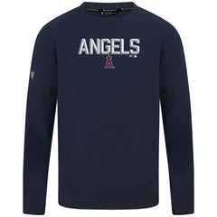 Los Angeles Angels Levelwear Mandate Carve Tri-Blend Sweatshirt - Navy