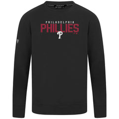 Philadelphia Phillies Levelwear Mandate Carve Tri-Blend Sweatshirt - Black